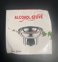 Alcohol Stove Hot Pot Stainless Steel 8-1/4 Diameter  - $35.64
