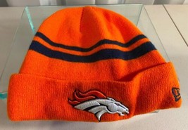 Denver Broncos New Era Orange Knit Cuffed NFL Football Hat - £11.86 GBP