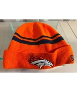 Denver Broncos New Era Orange Knit Cuffed NFL Football Hat - £11.67 GBP