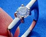 Original EARTH MINED DIAMOND Engagement Ring Geometric Design Solitaire ... - $6,455.25