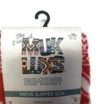 MUK LUKS Game Day Men&#39;s Slipper Socks L/XL (11-13) Nebraska Cornhuskers ... - $21.73