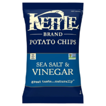 Kettle Brand Sea Salt &amp; Vinegar Kettle Cooked Potato Chips, 7.5 oz. Bags - £24.78 GBP+