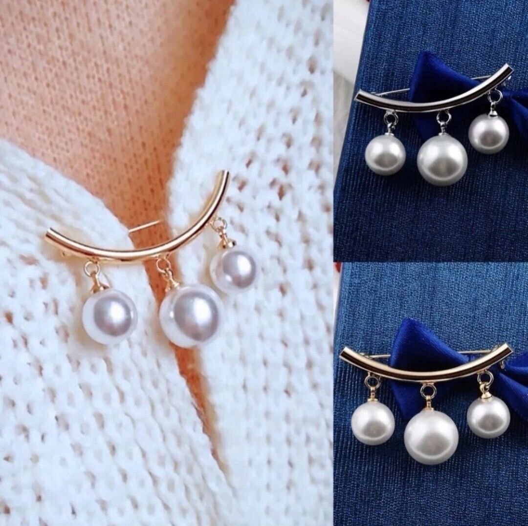 Broches De Seguridad Con Perlas | 8 Piezas | Ajuste Cintura Y Escote | Decoración Ropa Mujer | Imitación Perlas Y Pedrería