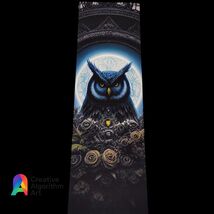 Moonlit Guardian Owl Bookmark – Gothic Fantasy Art  - €2,55 EUR