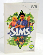 Instruction Booklet Manual Only No Game The Sims 3 EA Games Wii 2006 - £5.92 GBP