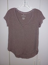 AEROPOSTALE SOFT &amp; SEXY SS SCOOP NECK KNIT PULLOVER TEE-XS-BARELY WORN-C... - £6.80 GBP