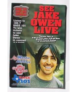 JAKE OWEN Concert Poster- April 12, 2007- KASE 101, Austin, Texas - $17.99