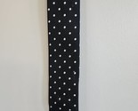 Carbon Elements Black/White Polka Dot Pattern Skinny Neck Tie, 100% Poly... - $14.24