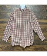 Wrangler Western Shirt Mens XL Red Plaid Rugged Wear Rodeo Cowboy Equest... - $332.02 MXN