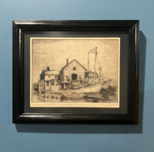 Drawing by Max Douglas Framed 8”x10” Original in 8”x10” Frame Oysters Sh... - $457.49 MXN
