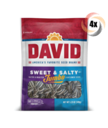 1x Bag David Jumbo Sweet &amp; Salty Sunflower Seed Bags | 5.25oz | Salted &amp;... - $10.36
