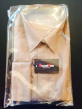 Nip Buccelli Uomo 100% Cotton Taupe Button Down Shirt Sz 41/16 - £61.60 GBP