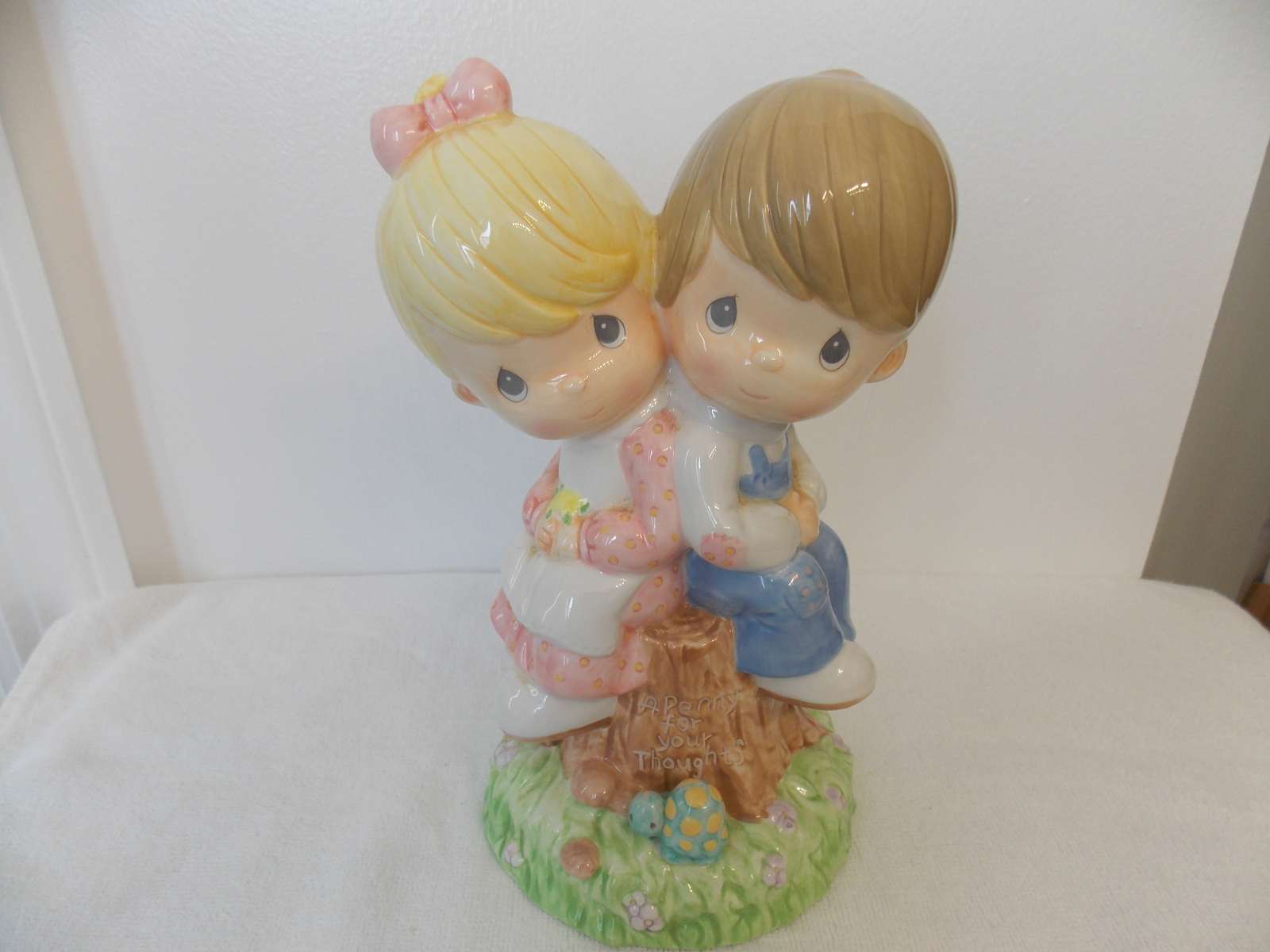 2002 Precious Moments Love One Another Ceramic Piggy Bank  - $30.00