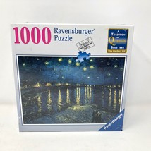 NIB Ravensburger Van Gogh Starry Night Over the Rhone 1000 Piece Puzzle ... - £26.75 GBP