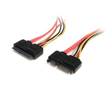 StarTech.com 12in 22 Pin SATA Power and Data Extension Cable - 1ft SATA Data Pow - £16.46 GBP