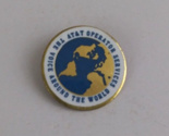 Vintage AT&amp;T Operator Services Voice Around The World Lapel Hat Pin - $7.28