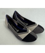 Rothy&#39;s The Flat Captoe Black Color block Textile Travel Women’s US 8 EU... - €38,61 EUR