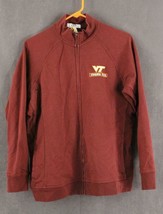EUC Virginia Tech VT Logo VANTAGE 100% Cotton Pre Shrunk Maroon Jacket L... - £10.61 GBP