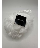 Philosophy White Shower Loofah – Bath Pouf for Gentle Exfoliation – NEW - $5.89