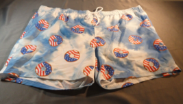 Patriotic Above The Knee 4TH Of July Us Of Donuts Blue Swimming Trunk Shorts 3XL - £9.93 GBP