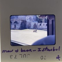 35mm Slide Man Walking A Bear Istanbul Turkey 1973 - £12.50 GBP
