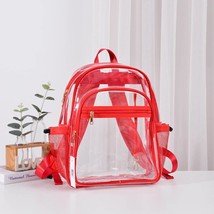 Clear Stadium Backpack with Red Trim - £29.99 GBP