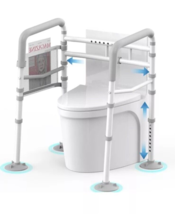 Agrish Stand Alone Toilet Safety Rail - Adjustable Width Joy 2316 - $29.58