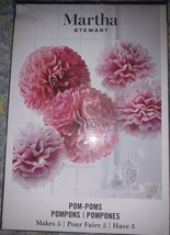 Martha Stewart Pom-Poms – Pink Base Color Décor Kit - $9.50