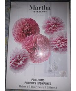 Martha Stewart Pom-Poms – Pink Base Color Décor Kit - £7.52 GBP