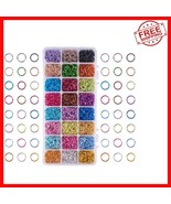10mm Aluminum Jump Rings - 2400pcs in 24 Colors for Stunning Jewelry Cre... - $573.16 MXN