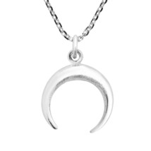 Dancing in the Moonlight Sterling Silver Crescent Moon Necklace - £12.70 GBP