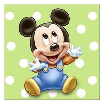 Disney Mickey Mouse 1st Birthday Dessert Beverage Napkins Party Supplies 16 Ct - £3.36 GBP