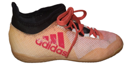 Girl&#39;s Adidas Shoes Sz.11 Classic Orang Techfit X Sneakers Lace-Up Soccer. - $22.21