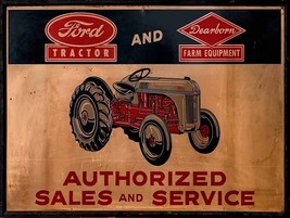 Ford Tractor / Dearborn Equipment  Metal Advertisement Sign - $49.45
