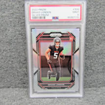 2022 Panini Prizm Silver Drake London Rookie RC PSA 9 MINT #308 - £37.35 GBP