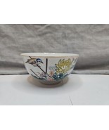 Porcelain Rice Bowl, Blue Jay/Floral Design, 4.5&#39;&#39; Diameter Vintage  - €25,95 EUR