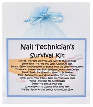 Nail Technician&#39;s Survival Kit - Fun, Novelty Gift &amp; Greetings Card/Secret Santa - £6.49 GBP