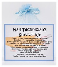 Nail Technician&#39;s Survival Kit - Fun, Novelty Gift &amp; Greetings Card/Secret Santa - £6.19 GBP