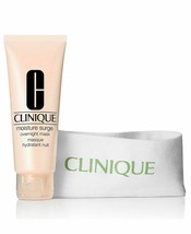 Clinique Moisture Surge Overnight Mask 2.5 oz/75 ml with Clinique Headba... - $12.50