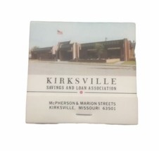Kirksville Savings And Loan Association Vintage Matchbook - $85.26 MXN