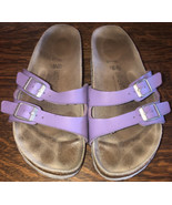 Women&#39;s birkenstocks size 40 purple in good used condition slip on - $1,298.35 MXN