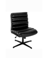 Wide Criss Cross Chair Comfy Armless Swivel Desk Chair for Home Office B... - $1,527.83 MXN