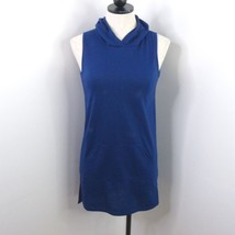Laugh Out Loud Women&#39;s Juniors M Blue Hooded Sleeveless Tunic Mini Dress... - £9.57 GBP