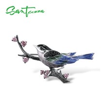 Silver Brooch For Women Pure 925 Sterling Silver Lovely Magpie Birds Ani... - £64.04 GBP