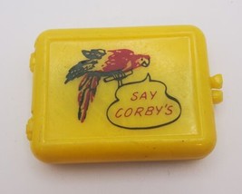 Corbys Whiskey Advertising Premium Bobby Pin Case &quot;Say Corby&#39;s&quot; Plastic ... - $16.63