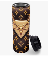 Luxury Purse-Look Tumbler | Brown/Gold | 17oz Sterling Steel Tumbler | F... - $43.81 CAD