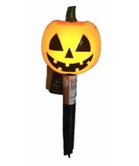 PUMPKIN 9&quot; HALLOWEEN LIGHTED Jack-O-Lantern Solar Stake Light - $240.92 MXN