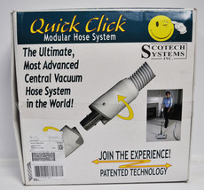 Quick Click Modular Hose System Built in Central Vacuum Hose 30 Foot - £305.65 GBP