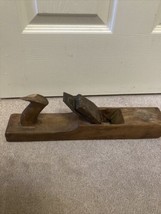 VINTAGE ANTIQUE WOODEN PLANE SHEFIELD 16&quot;  WOODEN DECOR. - £29.31 GBP