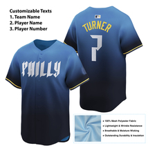 Philadelphia Phillies Light Blue Replica Custom Jersey, Personalized Name Number - £31.38 GBP+